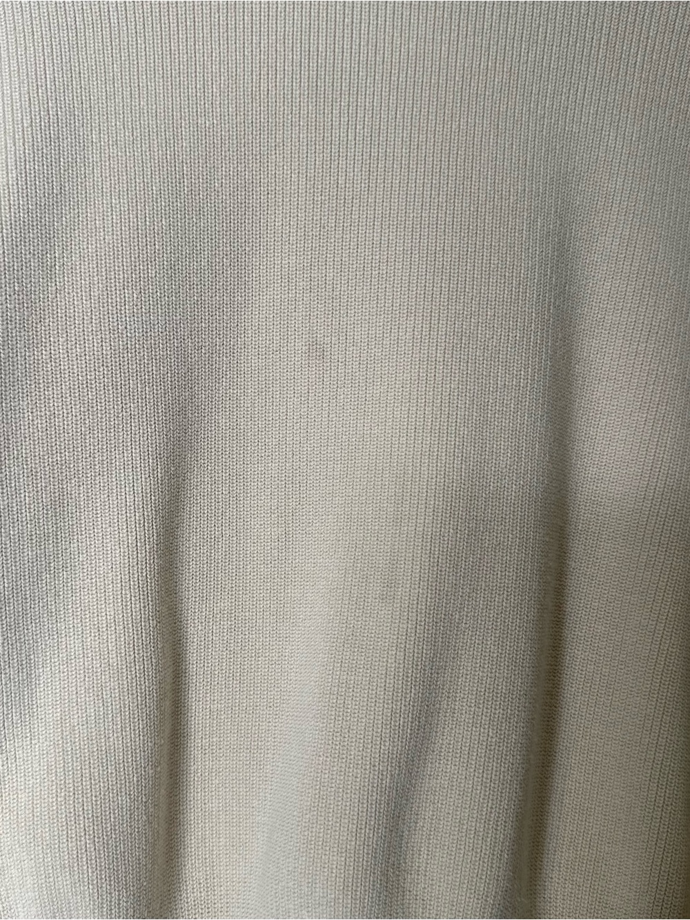 SWEATY BETTY Cream Crewneck Sweater with Light Gray Ruched Sleeves - Picture 5 of 5